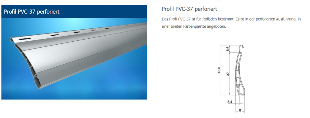 Profil PVC-37 Panzerprofil